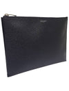 Women s 397294 Black Textured Leather Classic Clutch - SAINT LAURENT - BALAAN 3