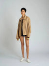 Coated Volume Jacket Beige - ATHPLATFORM - BALAAN 4