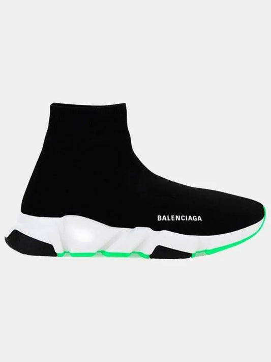 Speed Runner High Top Sneakers Black Green - BALENCIAGA - BALAAN 2