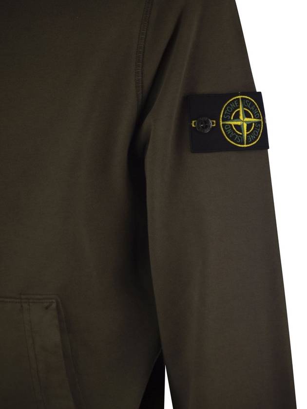 HOODIE SWEATER MILITARY GREEN - STONE ISLAND - BALAAN 4