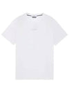 Small Logo Print Short Sleeve T-Shirt White - STONE ISLAND - BALAAN 2