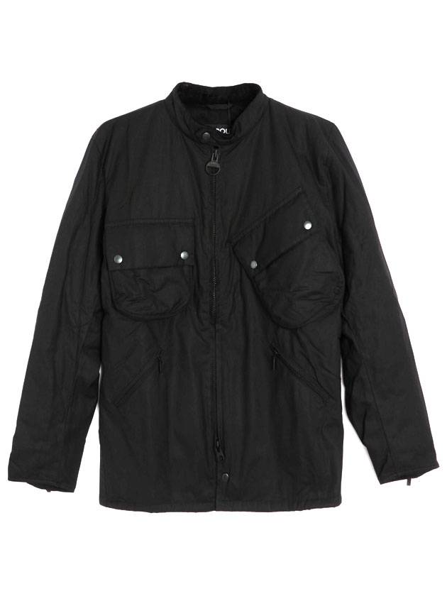 Harlem Wax Jacket Black - BARBOUR - BALAAN 1