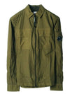 Chrome R Lens Wappen Overshirt Zip-Up Jacket Green - CP COMPANY - BALAAN 2