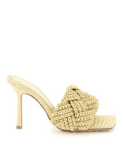 Lido Intrecciato Raffia Mule Beige - BOTTEGA VENETA - BALAAN 2