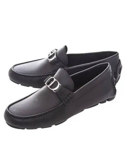 CD Signature Buckle Strap Loafers Brown - DIOR - BALAAN 2