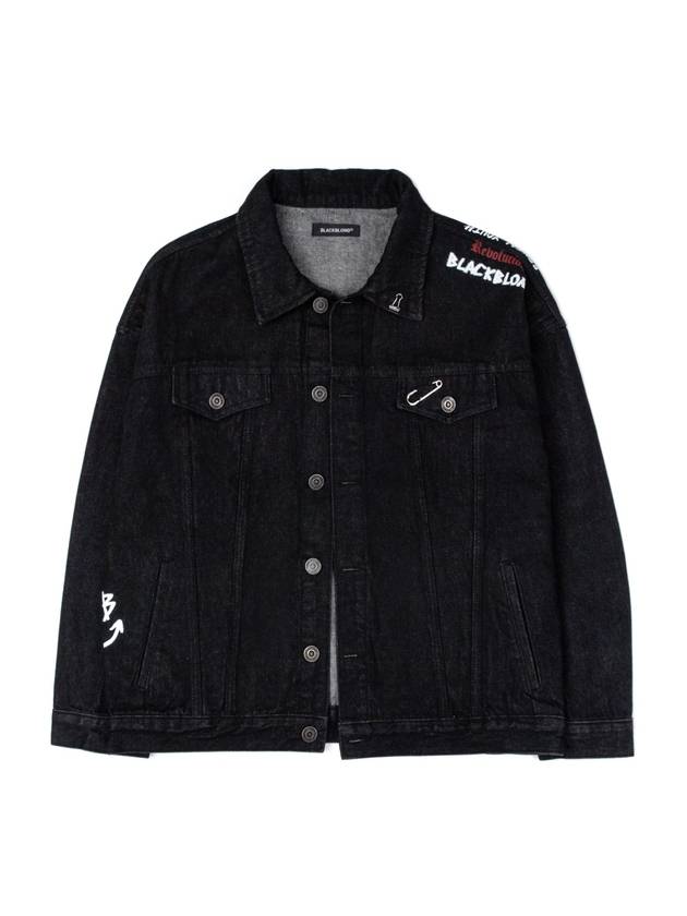 BBD History Denim Jacket Black - BLACKBLOND - BALAAN 2