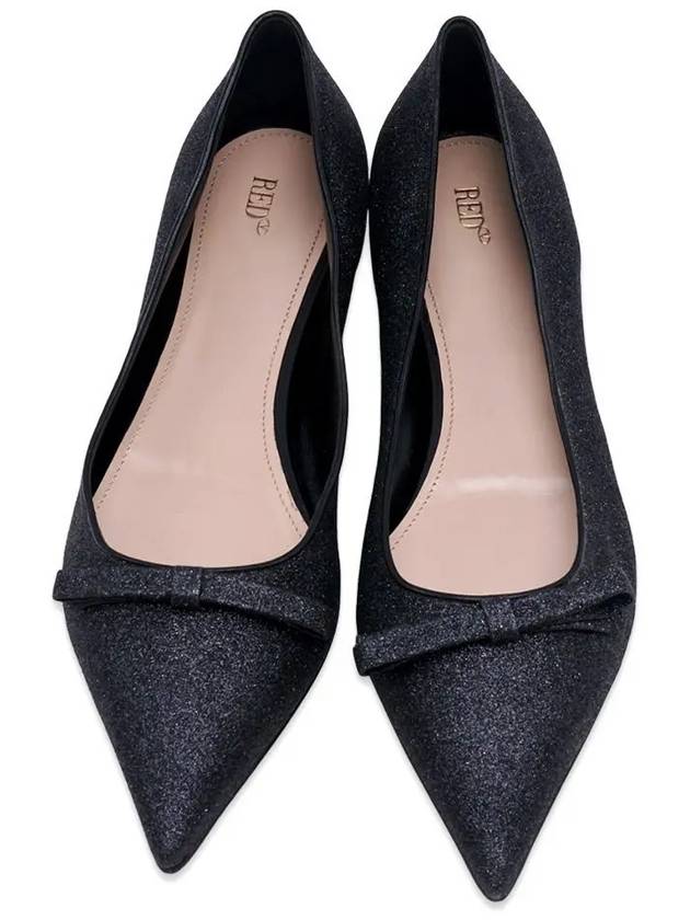 Ballerina flat shoes GLITER NERO - RED VALENTINO - BALAAN 1