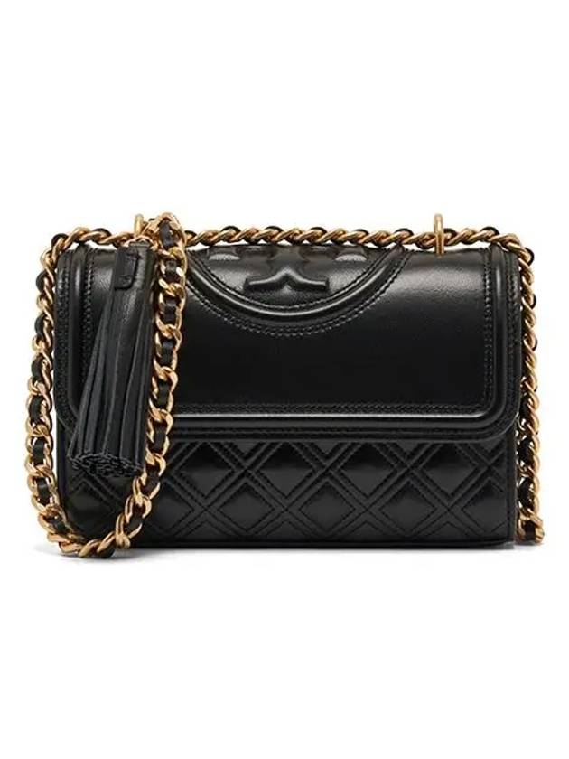 Small Fleming Convertible Shoulder Bag Black - TORY BURCH - BALAAN 6