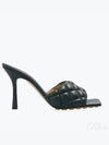 Quilted Nappa Sandal Heels Inkwell - BOTTEGA VENETA - BALAAN 2