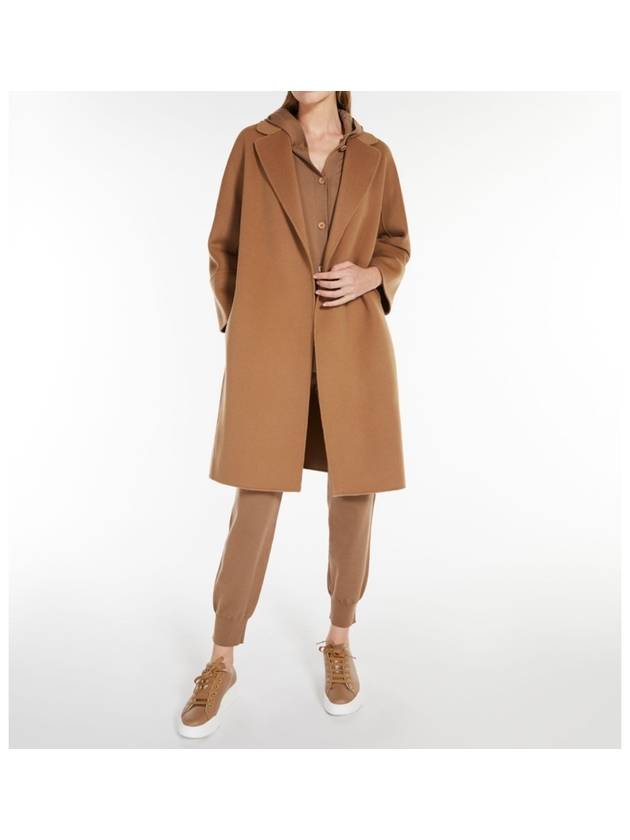 Max Mara Arona Virgin Wool Coat Camel 90160439 045 - S MAX MARA - BALAAN 6