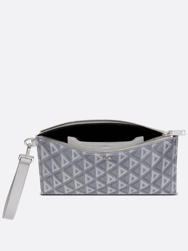 CD Diamond A5 Clutch Bag Grey - DIOR - BALAAN 4