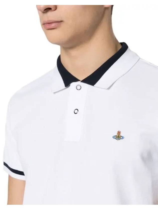 Classic ORB Logo Polo Shirt White - VIVIENNE WESTWOOD - BALAAN 7