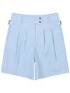 cotton blend wide fit shorts OF5703LABLUE - ONOFF - BALAAN 1