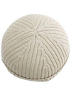 Wool Fox Head Beanie Light Beige - MAISON KITSUNE - BALAAN 4