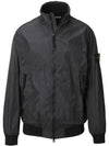 Garment Dyed Crinkle Reps Nylon Zip-up Jacket Black - STONE ISLAND - BALAAN 2