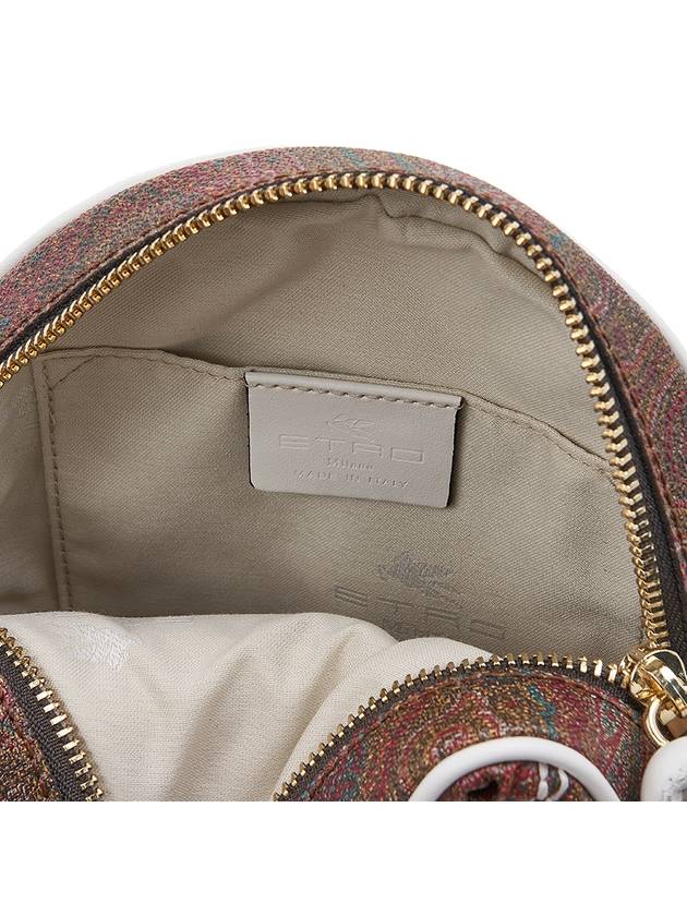 Paisley Quilted Round Shoulder Bag Brown - ETRO - BALAAN 11