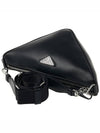 Triangle Logo Cross Bag Black - PRADA - BALAAN 5