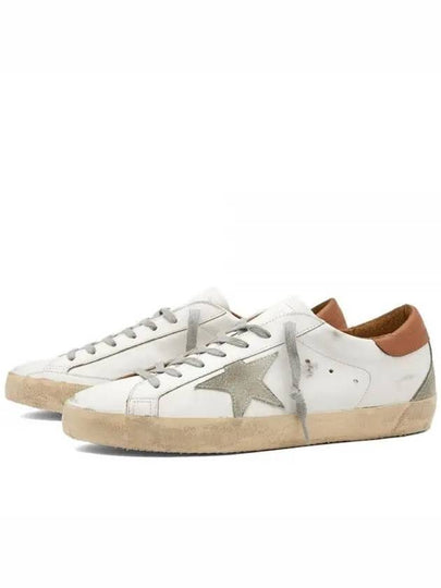 Superstar Brown Tab Sneakers White - GOLDEN GOOSE - BALAAN 2