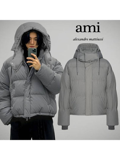 Hooded Down Padding Grey - AMI - BALAAN 2