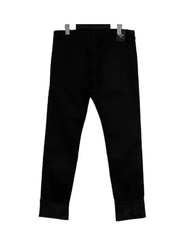 R18TDU38 003900 Cotton Pants Black - BERLUTI - BALAAN 3