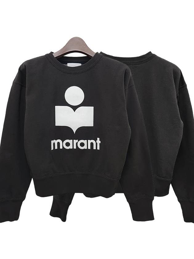 Mobyli Logo Sweatshirt Black - ISABEL MARANT ETOILE - BALAAN 2