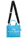 Logo Small Canvas Tote Bag Blue - MARC JACOBS - BALAAN 7