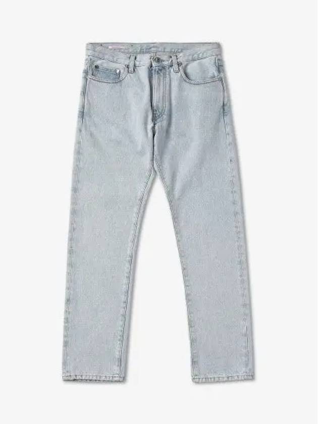 Men's Diag Striped Slim Jeans  Light Blue - OFF WHITE - BALAAN 2