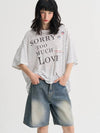 Wide Bermuda Denim Half Pants Blue - SORRY TOO MUCH LOVE - BALAAN 3