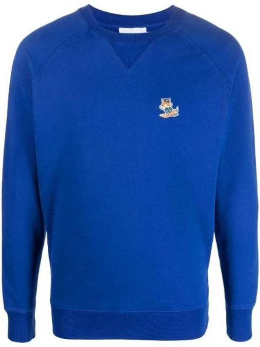 Dressed Fox Patch Classic Sweatshirt Deep Blue - MAISON KITSUNE - BALAAN 1
