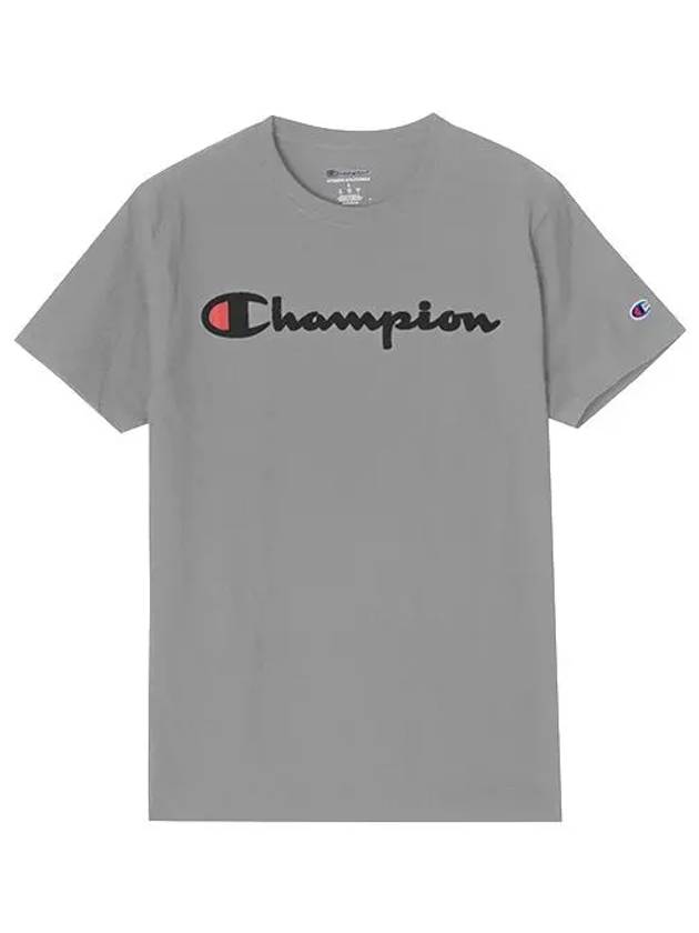 GT23H Y06794 806 Classic Script Graphic Big Logo Short Sleeve T-Shirt - CHAMPION - BALAAN 5