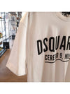 Men's Ceresio 9 Logo Short Sleeve T-Shirt White - DSQUARED2 - BALAAN 4