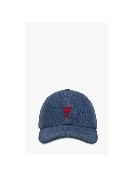 Embroidered Logo Ball Cap Blue - AMI - BALAAN 2