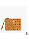 logo pattern clutch bag brown - MCM - BALAAN 2