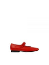 Casi Myra Mary Jane Leather Flat Red - CAMPER - BALAAN 2