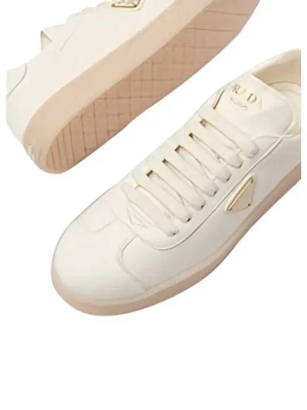 Leather Low Top Sneakers White - PRADA - BALAAN 2