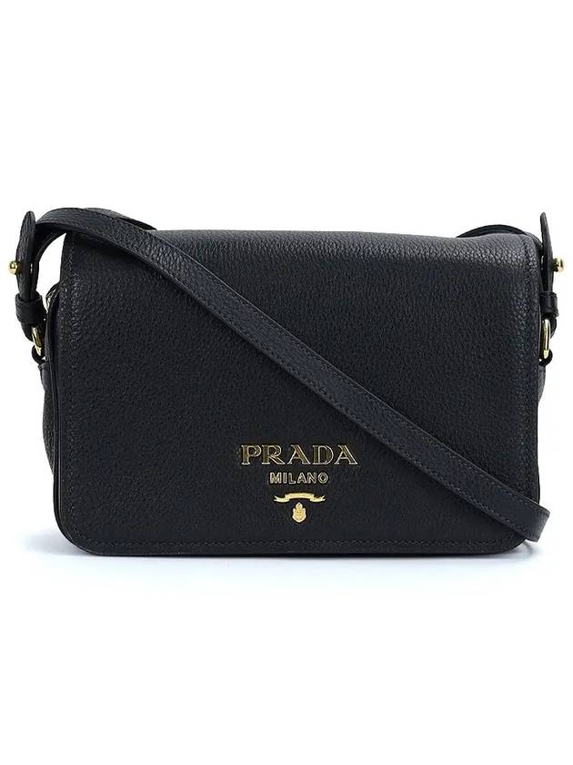 Vitello Phoenix Crossbody Bag Black - PRADA - BALAAN 2