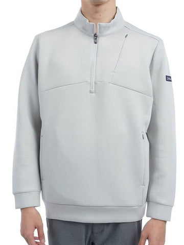 Men s Jersey Half Zip Up Gray Jacket - TITLEIST - BALAAN 1