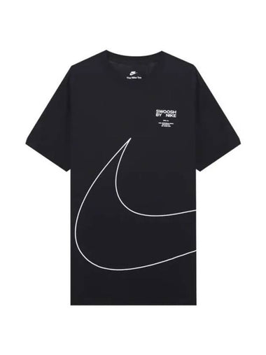 Sportswear Big Swoosh 2 Short Sleeve T-Shirt Black - NIKE - BALAAN 1