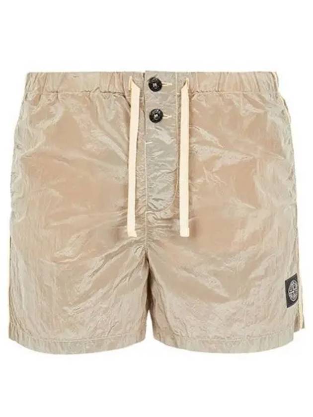 Logo Patch Nylon Swimming Shorts Indie Pink - STONE ISLAND - BALAAN 1