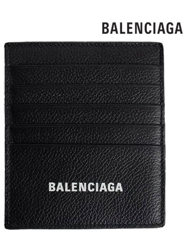 logo vertical card wallet black - BALENCIAGA - BALAAN.