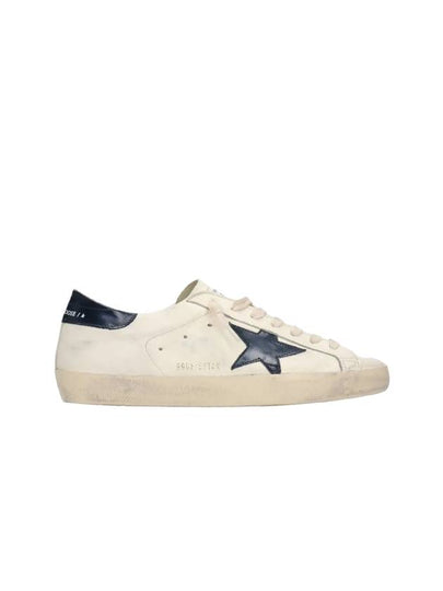 Superstar Beige Night Blue Heel Tab Sneakers - GOLDEN GOOSE - BALAAN 2