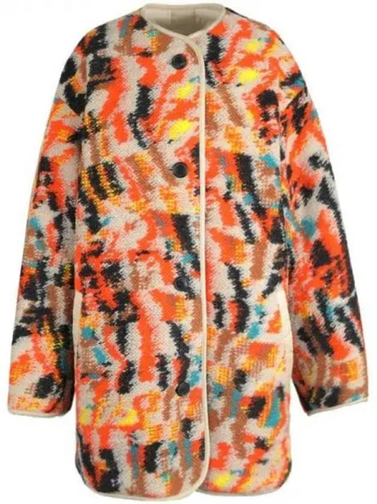 Himemma Reversible Fleece Single Coat Orange - ISABEL MARANT - BALAAN 2