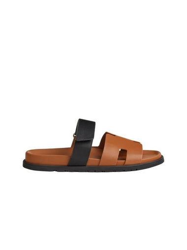 Chypre Calfskin Sandals Natural - HERMES - BALAAN 1