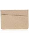 Grain Leather Stitch Card Wallet Beige - MAISON MARGIELA - BALAAN 4