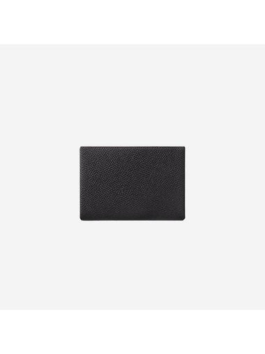 Calvi Duo Epsom Palladium Hardware Card Wallet Graphite - HERMES - BALAAN 1