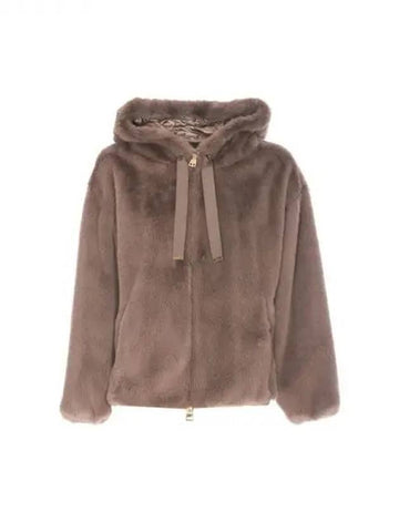 Herno faux fur hooded jacket - HERNO - BALAAN 1