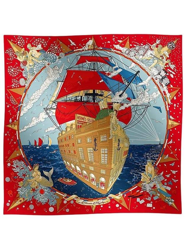 Hermes Flagship Scarf 90 H004091S 11 - HERMES - BALAAN 1