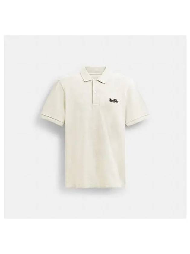 Horse And Carriage Classic Polo Shirt White - COACH - BALAAN 2