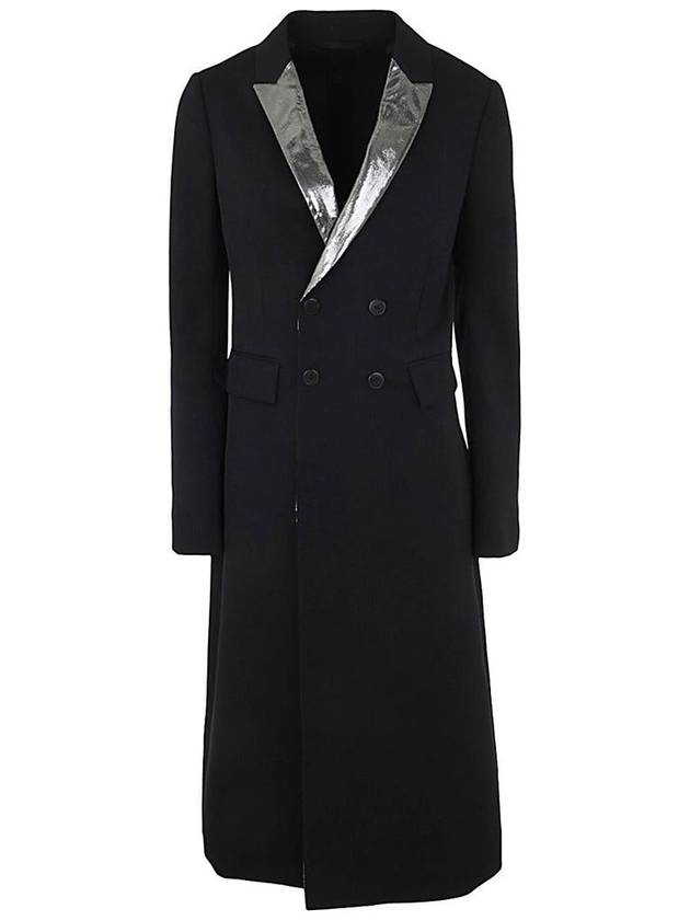 Sapio Gabardine Tuxedo Double Breasted Coat Clothing - SAPIO - BALAAN 1