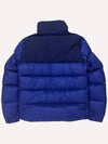 Patch Fabli High Neck Bag Logo Goose Down Padding Blue - MONCLER - BALAAN 3